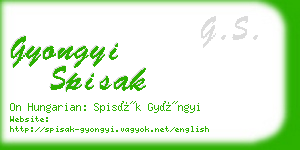 gyongyi spisak business card